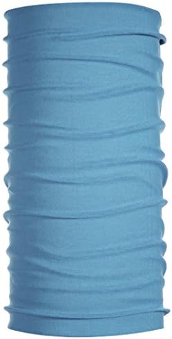 Kalily Versatile 16-in-1 Lightweight Sports &amp; Casual Solid Color Headwear Headband Bandana Neck Gaiter, Balaclava, Helmet Liner, Face Mask for Sports, Outdoor Camping, Fishing, Party etc (Sky Blue)