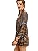 Milumia Women's Vintage Print Bell Sleeve Long Tops Loose Blouse