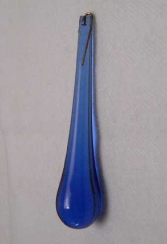 3 Inch Blue Glass Teardrop Ornament