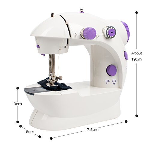 Portable Sewing Machine, Amado Professional Handheld Sewing Machine with Adjustable 2-Speed Double Thread