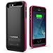 iPhone 5S Battery Case, iPhone 5 Battery Case - Maxboost Atomic S Portable Charger for iPhone 5/5S [MFI Certified] External Protective 2400mAh Battery Charging Juice Power Bank [Matte Black/Pink]