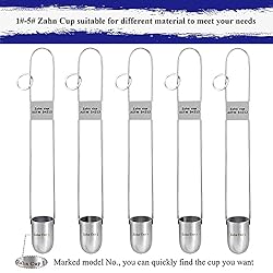 Magsoar Zahn Cup Immersion Viscosity Cup, Dip Type