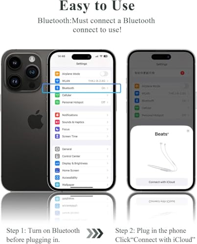 Bivvclaz Wired In-Ear Headphones Wired Earphones HiFi Stereo Noise Cancelling Headphones with Mic and Volume Control Compatible with iPhone 14 Pro Max/14 Plus/13 Pro/13/12/11/XR/XS/X/SE/7