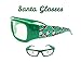 Holiday Specs Plastic 3D GLASSES- Holographic glasses, Look through Glasses at your Holiday Lights and see Santa Claus Appear before your Eyes!thumb 3
