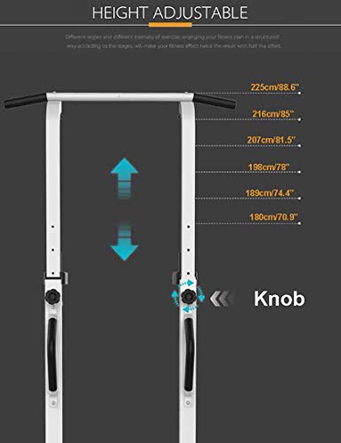 Fitness-Equipment-Dip-Station-Free-Standing-Pull-up-Bar-Stand-Power-Tower-with-Treadmill-Multi-Function-for-Home-Gym-660-Weight-Capacity