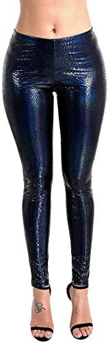 RIKKI Women's Elastic Large Leopard Print Gradual Change Leggings