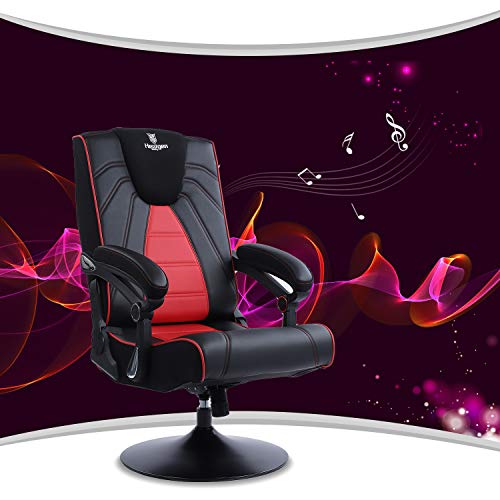 Blue Whale Rocking Video Gaming Chair with Bluetooth Speakers,Foldable