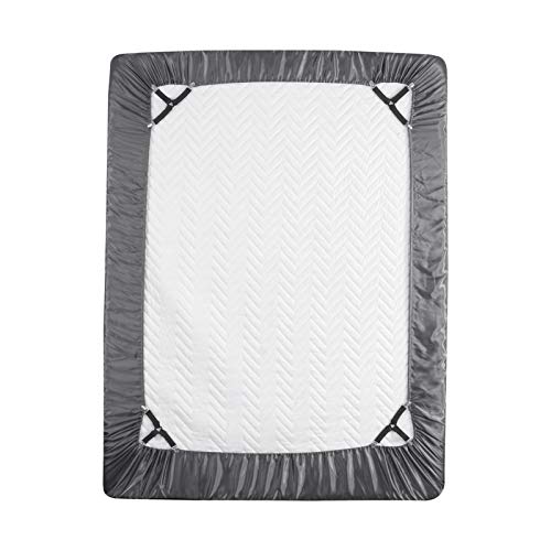 HollyHOME Silky Soft Luxury 4 Piece Deep Pocket King Satin Sheet Set