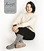 Pembrook Ladies Tall Cable Knit Slipper Socks – Memory Foam + Non-Skid Sole - Sizes S, M, L – Faux Suede Sole - Great Plush Slip On House Slippers For Adults, Women, Girls