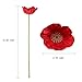 HO2NLE 20pcs Artificial Flowers Fake Wedding Bouquet Arrangements for Home Kitchen Living Room Dining Table Centerpieces Decorations Red