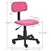Homy Casa Office Chair Adjustable Design Kids Computer Seat Desk Task Chair Swivel Armless Children Study Chair Turquoise
