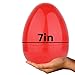 Totem World Jumbo 10-Inch Solid Red Easter Egg - The Perfect Size For Holding Toys, Candy Bars, And Stuffed Animals - Easy To Open, Tough To Break - Great As Party Favors And Easter Basket Stuffers