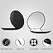 Terresa Lighted Travel Makeup Mirror, Round 1x/7x Magnifying Mirror, Portable Battery Operated for Hand Held, Compact Mirror with LED Lights for Beauty Cosmetic Camping