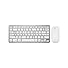 HaloVa Wireless Keyboard and Mouse Ultra-Thin Mute Wireless Keyboard and Mouse Combo for PC Mac Laptop, Silver