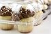 Chefible Premium 12 Plastic Disposable Cupcake Carrier Container Box High Dome, Extra Sturdy For Easy Transport! 12 pack