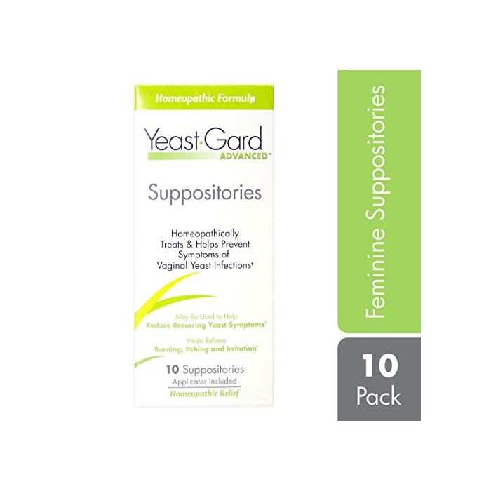 YeastGard Advanced Homeopathic Yeast Infection Vaginal Suppositories - 10 count Box