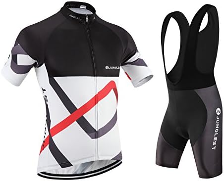 (3D pad)(Type:Set(Black Bib) size:XXXL) Cycling Fashion performance vest Men For windbreaker perspiration Jersey Sleeve Short Jerseys breathable