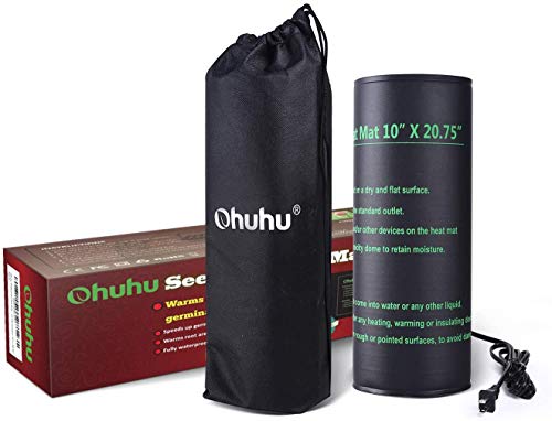 Ohuhu Heizmatte Wärmematte für Sämling Germination 2 Stück, Wasserdichtes Heizmatte Pflanzen Gewächshaus Heizkissen Reptil Temperatur Heizkissen Hydroponischer Gartensaatstarter, 25x52 cm – Bild 8