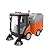 Street Sweeper Toy, Push and Go Friction Powered Truck Toys for Boys, Girls Simulation Street Sweeper Truck with Lights & Sounds, Removable Garbage Can, Sweeping Brushes（Batteries Included）