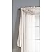 Window Elements Diamond Sheer Voile 56 x 216 in. Curtain Scarf, White