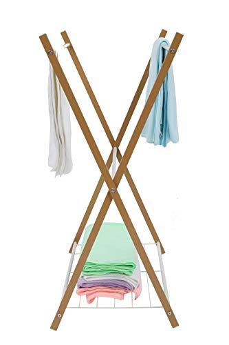 JEROAL Towel Rack Rail Stand Bathroom Storage Rack Laundry Drying Rack Hanger - Thumbnail 7