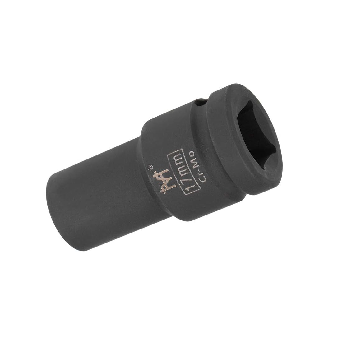Unifizz 3/4 Inch Drive - 17mm Deep Impact Socket with 6 Point Design, Heat-Treated Cr-V Steel 78mm Length, Metric Sizes