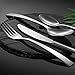 Ferfil Silverware Sets, 40-Piece Stainless Steel Flatware/Cutlery/Tableware Set Service for 8 Person, Include Knife/Fork/Spoon, Mirror Polished