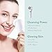 Sonic Facial Cleansing Brush, Electronic Face Brush， Waterproof Facial Brush for Deep Cleansing, Exfoliating and Blackhead Removing