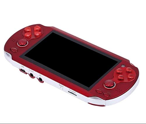 YIYU Portable 4.3'' 32Bit 10000 Games Built-in 8GB Handheld Video Game Console Player Multicolor Electronic Toy (Red)