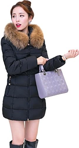 Rekade Winter Down Coat Jacket [ For Women Long Parka ] Overcoat Outwear (Black-3, US14-16/Asian 4XL)