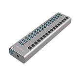 USB 3.0 Hub,16 Port USB Hub with Power Adapter/ Charging Port/ Individual Power Switches for Windows Vista/7/8/10, MacOS-8/9/X, Unix, Linux,Mobile HDD,Etc