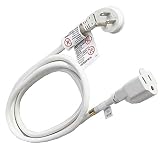 FIRMERST 10 Feet 1875W Extension Cord Heavy Duty Low Profile White 15A UL Listed
