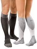New Jobst Sport Compression Knee High Socks 20-30 mmHg Grey (Large)