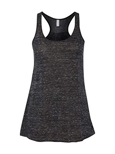 Flowy Women's Racerback Black Marble Tank XS