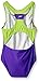 Speedo Little Girls' Infinity Splice 1Piece, Royal Purple, 14