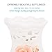 Large White Ceramic Flower Vases,10.6’’ Oval Tall Decorative Vases with Handmade Porcelain Pink Flowers for Living Room, Kitchen, Table, Home, Office, Wedding, Centerpiece or as a Gift