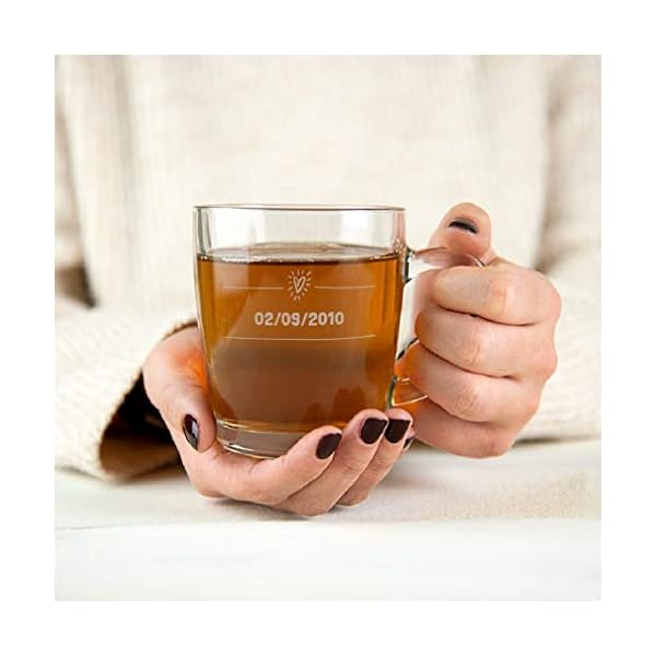 Teeglas mit Gravur Personalisierbar mit Namen - Teeglas Graviert mit Namen: Personalisierbar mit Text, Verschiedenen Designs und Schriftarten – Bild 3