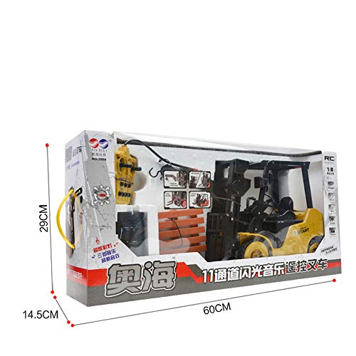 Ranoff Forklift Truck 1:8 RC Remote Control Ideal Present Toy (Yellow Black)