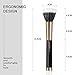 BAYJOY Professional Makeup Brushes Liquid Foundation Brush Easy Blending Makeup Brush Set Flat Top Kabuki Perfect for Liquid Cream Cosmetics Buffing Stippling Concealing Duo Fibre (Pro Series 2)