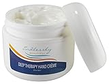 Organic Shea Butter Hand & Cuticle Cream | Lotion for Dry Cracked Hands and Nails | No Crack Anti Aging Moisturizer Repair Treatment | Best Travel Size Hand Lotion | Cream for Dry Hands & Skin | 2 oz