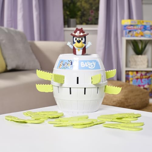 TOMY Pop Up Bluey Kids Game- Family and Preschool Games for Family Game Night - Winter Break Activities- Girls and Boys Games - 2-4 Players - Ages 4 Years and Up