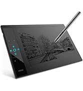 Digital Graphics Drawing Tablet, 4 Touch Keys 1 Touch Panel, Linux and Chrome OS Support, Drawing...