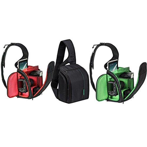 GBSELL New Camera Bag Adjustible Waterproof Backpack DSLR Case for Canon Nikon Sony,Red