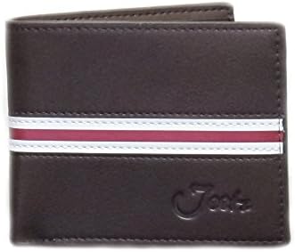Jeetz Collection Men's Brown Wallet with "Racing Stripe"