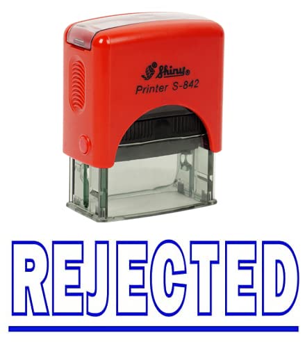 Rejected Self Inking Rubber Stamp Custom Shiny Office Stationary Stamp