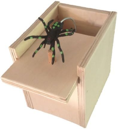 Scare Box Spider Prank - Wooden Scarebox Joke by Scare Box