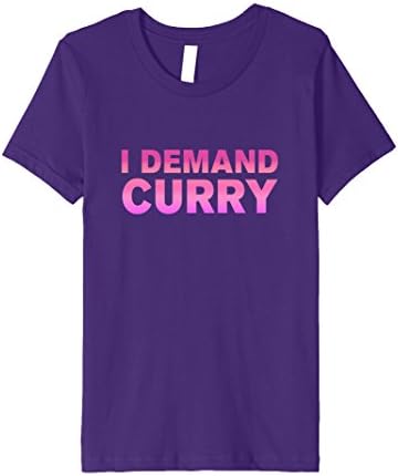 Kids I demand curry shirt 4 Purple