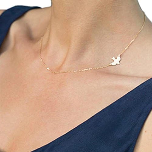 Simply Metal Pendant Infinitely Birds Sparrow Peace Dove Lariat Necklace Clavicle Chain