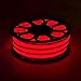 DELight 50 FT 110V Red Flexible LED Neon Rope Light Indoor Outdoor Holiday Valentines Party Decoration Lighting