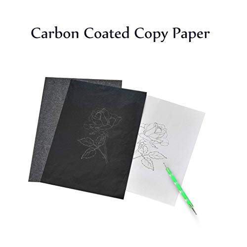 Eoeth 5 Ball Embossing Pens and 200 Carbon Black Transfer Printing Paper Tracing Drawings - Thumbnail 4